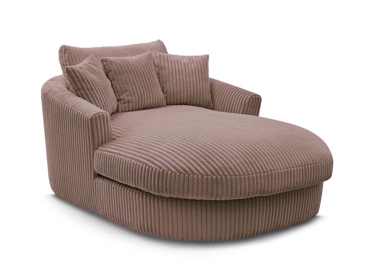 BELEM zachte geribbelde chaise longue