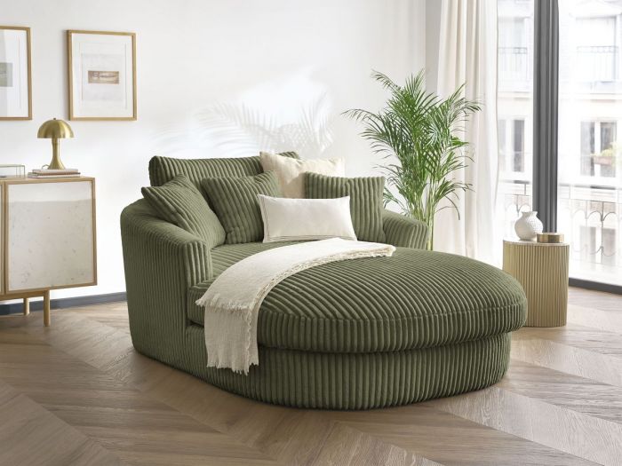 Fauteuil BELEM gros côtelé doux