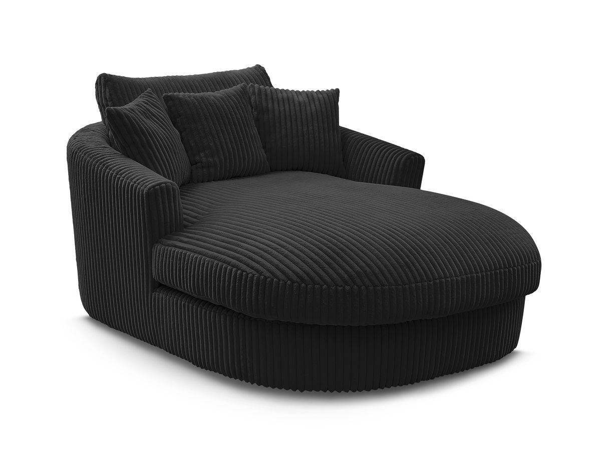 BELEM zachte geribbelde chaise longue