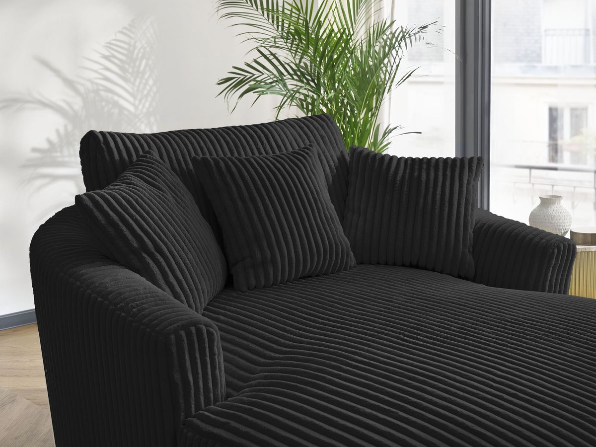 BELEM zachte geribbelde chaise longue