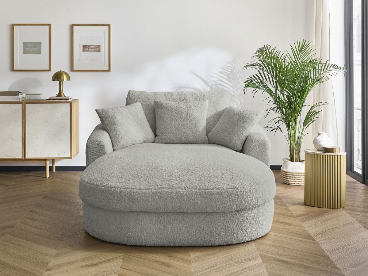 Méridienne BELEM tissu bouclette