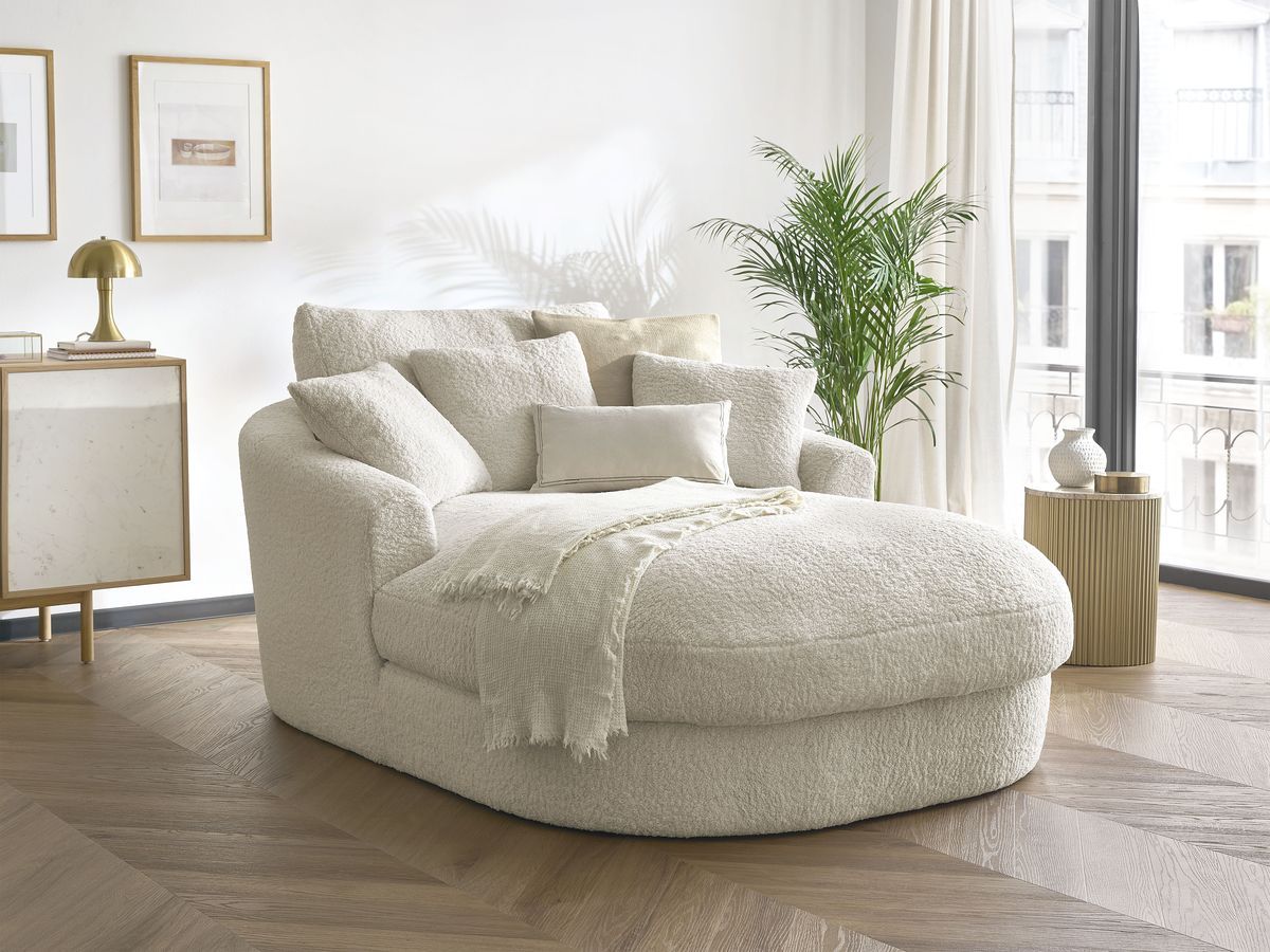 Méridienne BELEM tissu bouclette