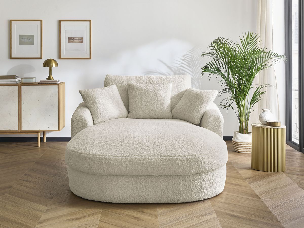Méridienne BELEM tissu bouclette