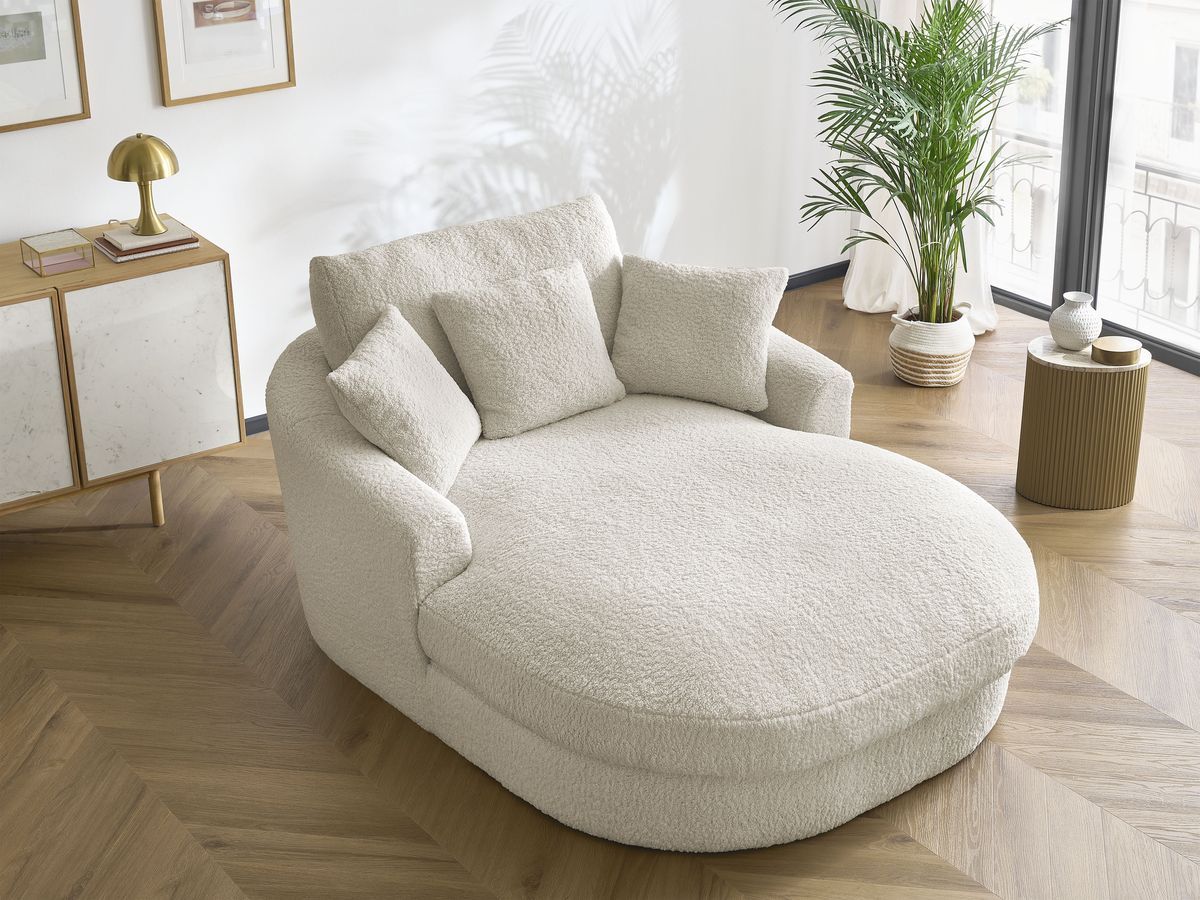 Méridienne BELEM tissu bouclette