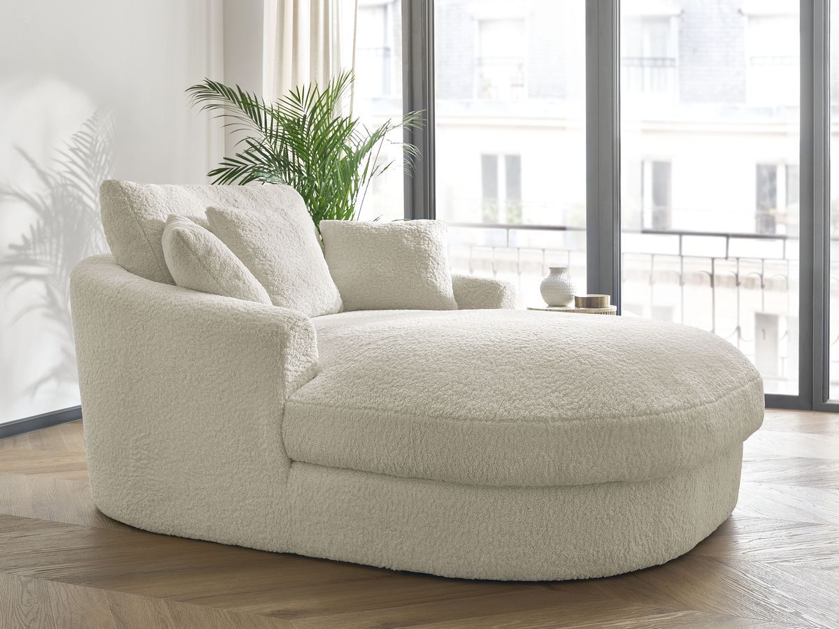 Méridienne BELEM tissu bouclette
