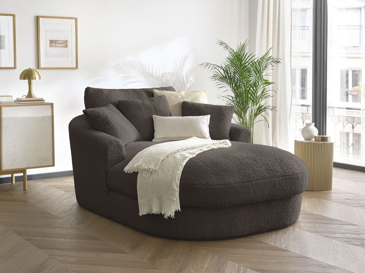 Méridienne BELEM tissu bouclette