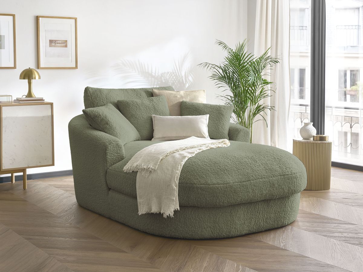 Méridienne BELEM tissu bouclette