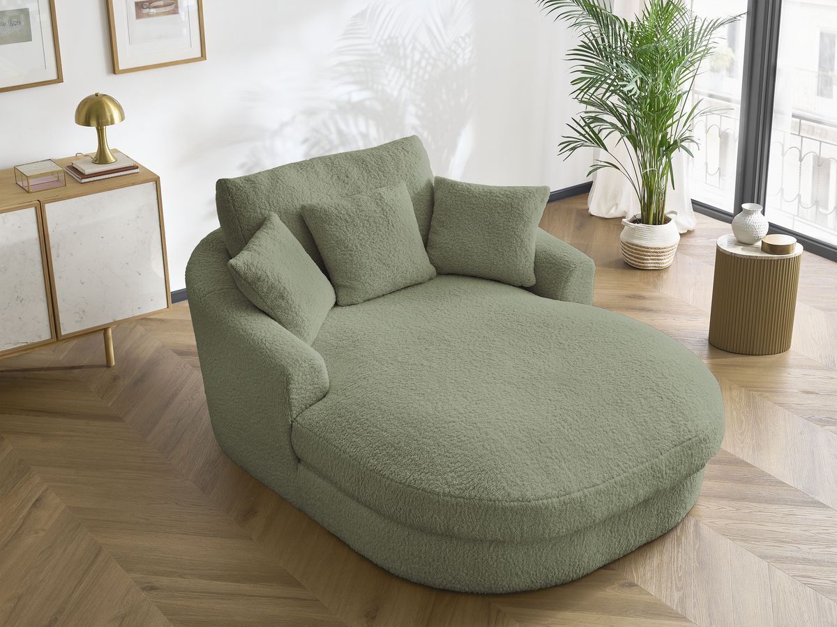 Méridienne BELEM tissu bouclette