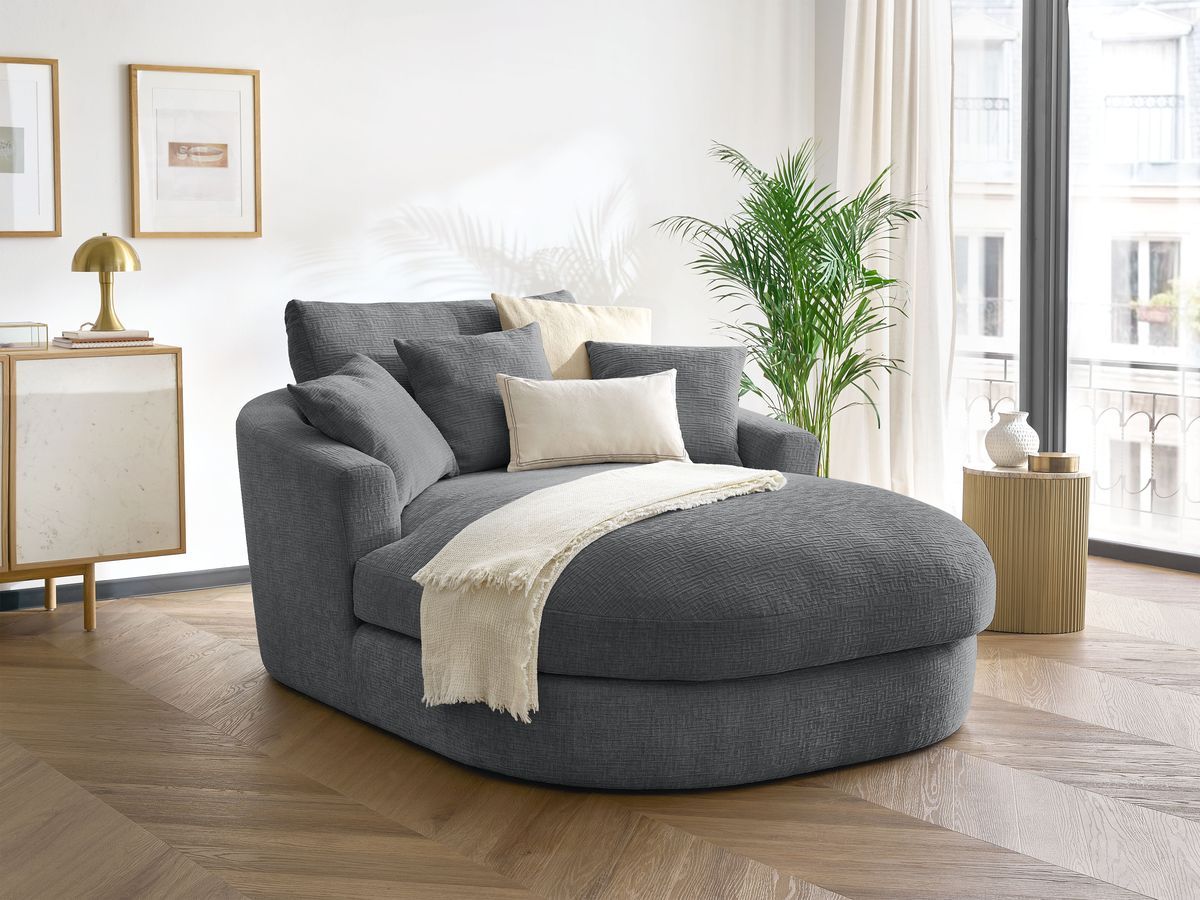 Méridienne BELEM tissu texturé
