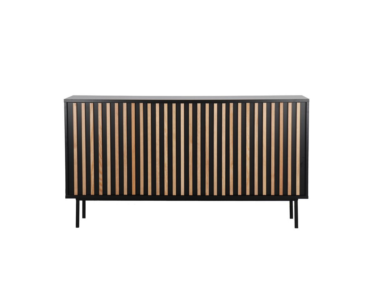 CORNEILLE 3-deurs dressoir 150 cm massief grenen stroken