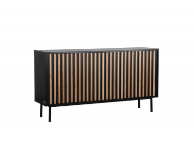 Buffet 3 portes 150 cm CORNEILLE tasseaux pin massif