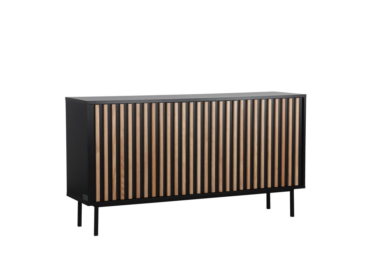 CORNEILLE 3-deurs dressoir 150 cm massief grenen stroken