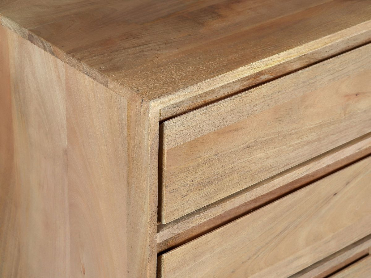 Buffet 2 portes 3 tiroirs 150 cm BERGERAC bois massif de manguier