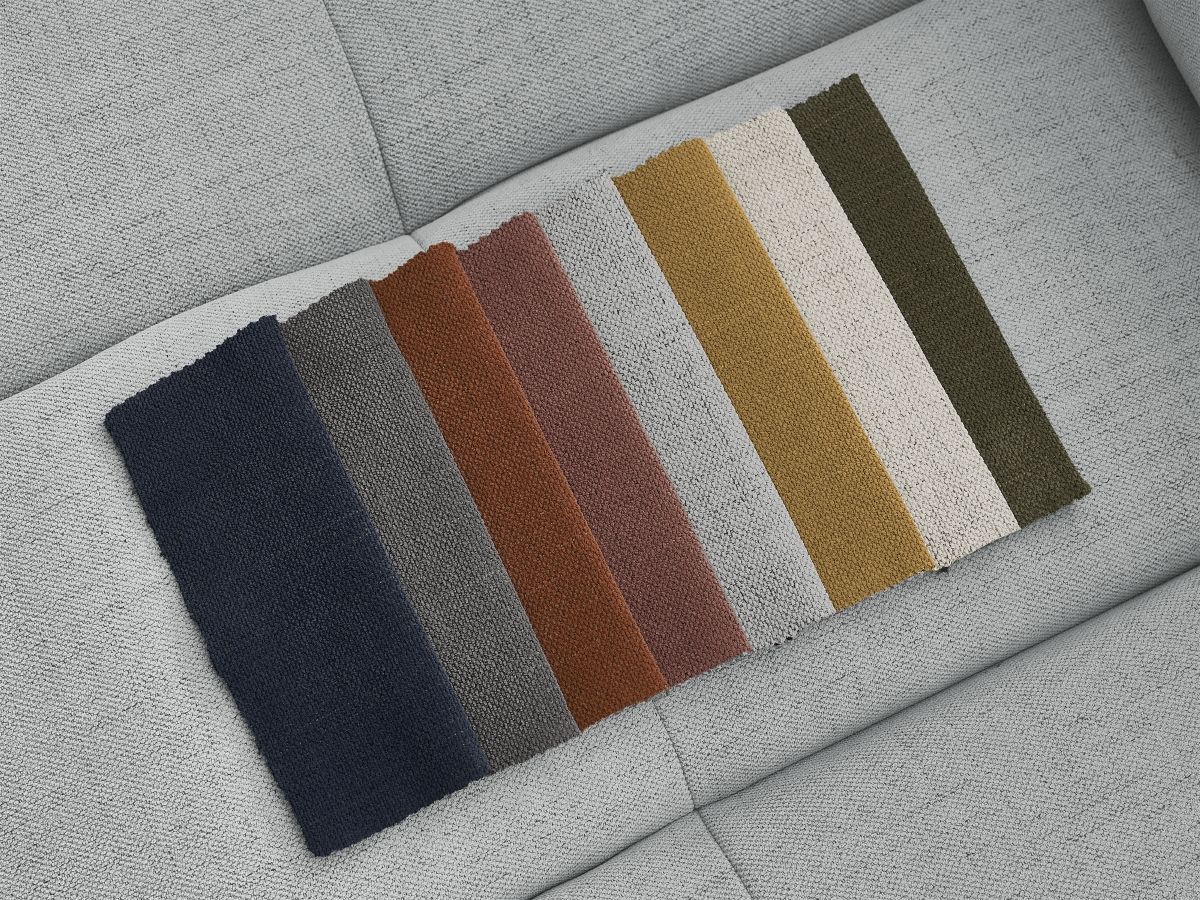 Canapé droit convertible 3 places CLOUD lisse gris clair — vue 4