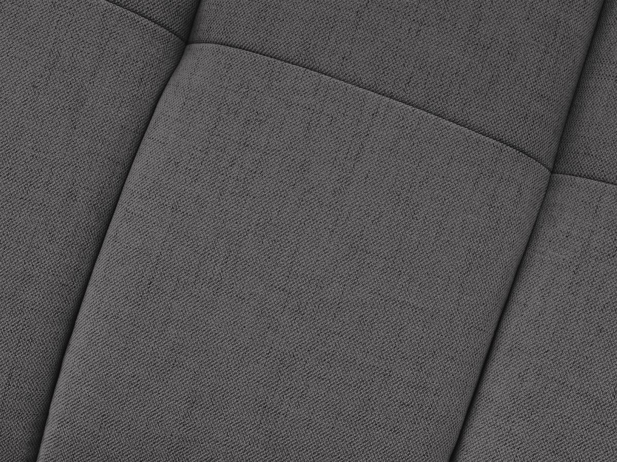 Canapé d'angle fixe EVEREST tissu chiné - Orange - Angle droit - 10 coussins