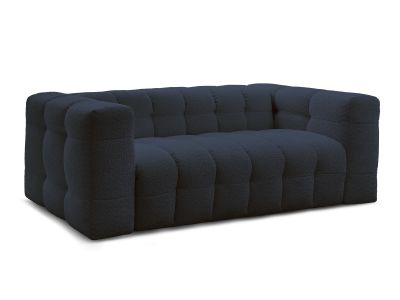 Canapé droit convertible ouverture express 3 places CLOUD tissu bouclette