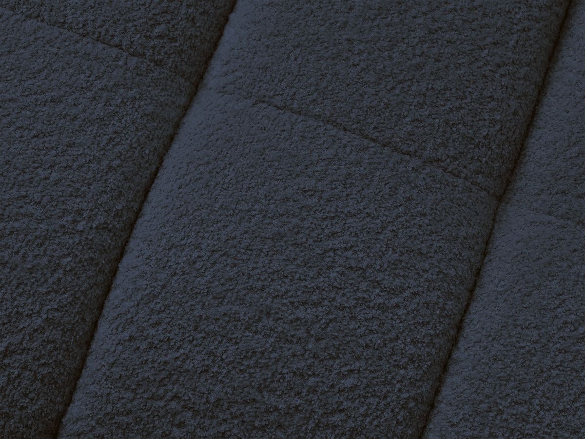 Canapé droit convertible 3 places CLOUD tissu bouclette