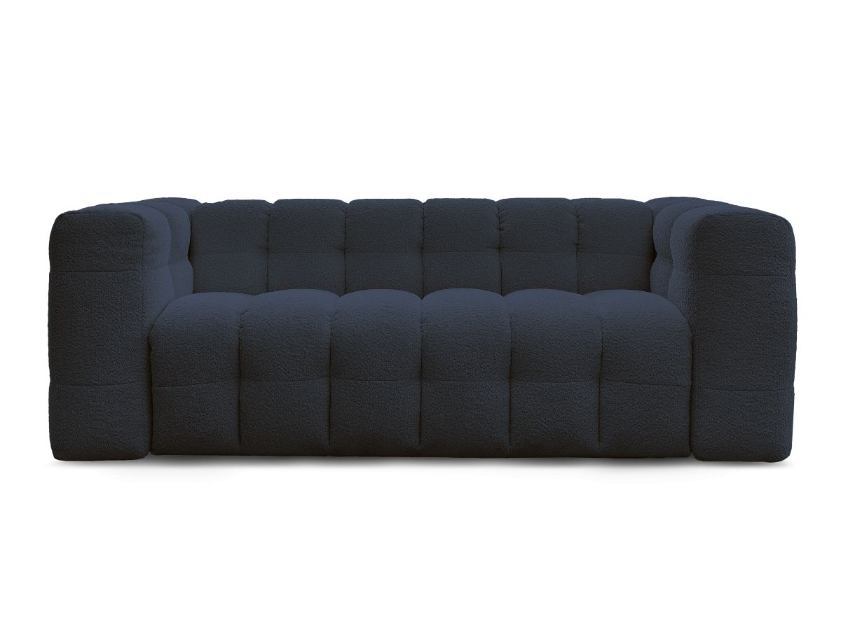 Canapé droit convertible 3 places CLOUD tissu bouclette