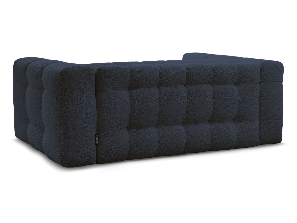 Canapé droit convertible 3 places CLOUD tissu bouclette