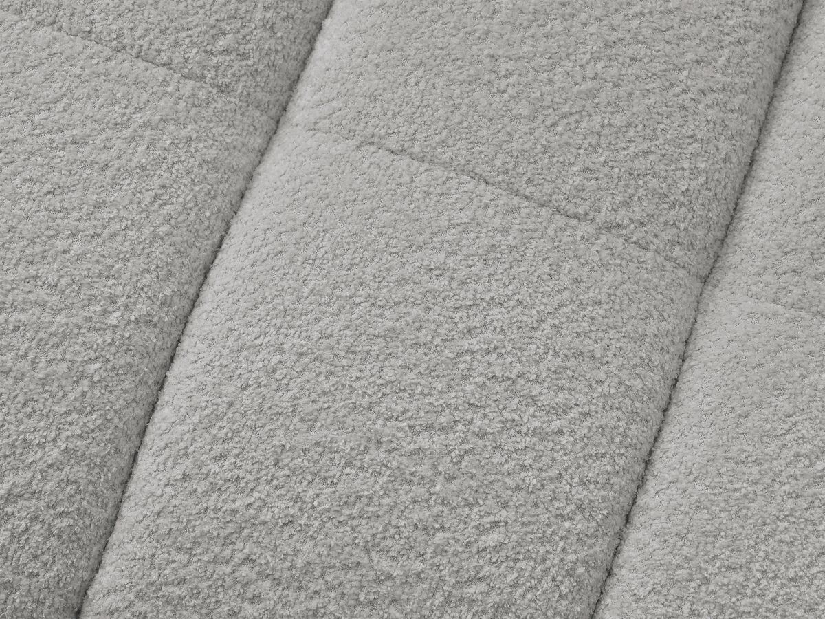 Canapé droit convertible 3 places CLOUD tissu bouclette