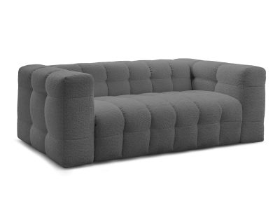 Canapé droit convertible ouverture express 3 places CLOUD tissu bouclette