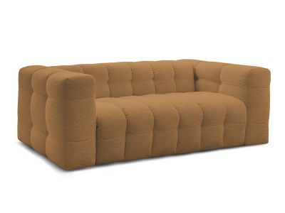 Canapé droit convertible ouverture express 3 places CLOUD tissu bouclette