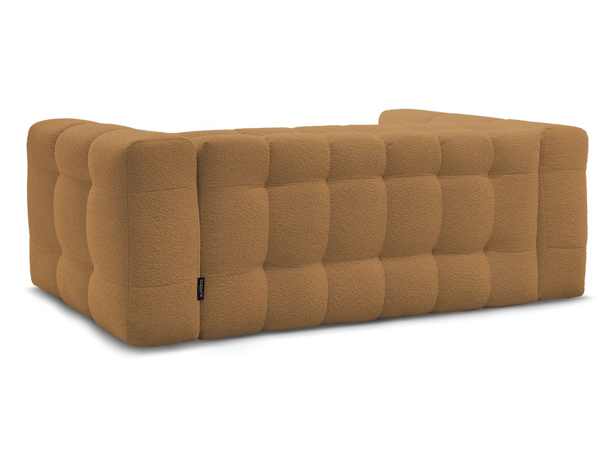 Canapé droit convertible 3 places CLOUD tissu bouclette