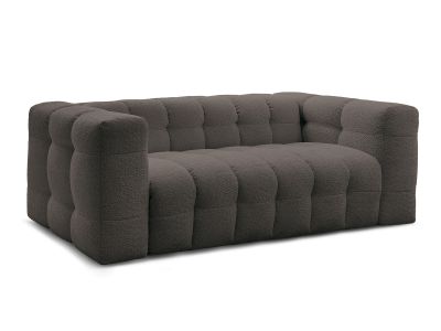 Canapé droit convertible ouverture express 3 places CLOUD tissu bouclette