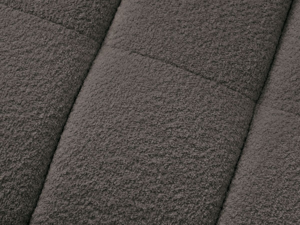 Canapé droit convertible 3 places CLOUD tissu bouclette