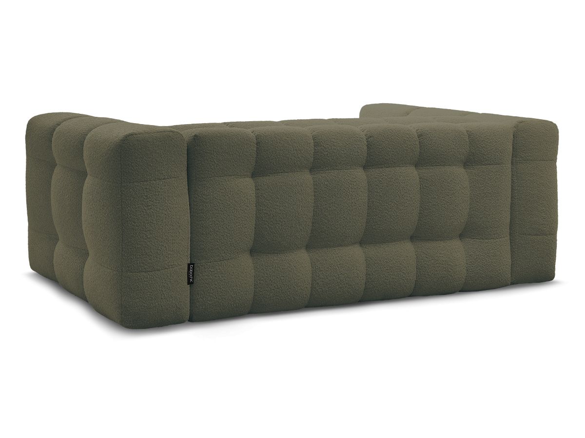 Canapé droit convertible 3 places CLOUD tissu bouclette