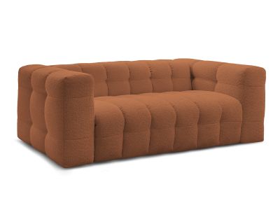 Canapé droit convertible ouverture express 3 places CLOUD tissu bouclette