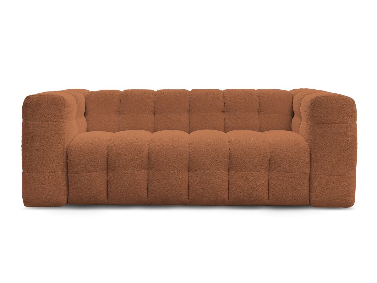 Canapé droit convertible 3 places CLOUD tissu bouclette