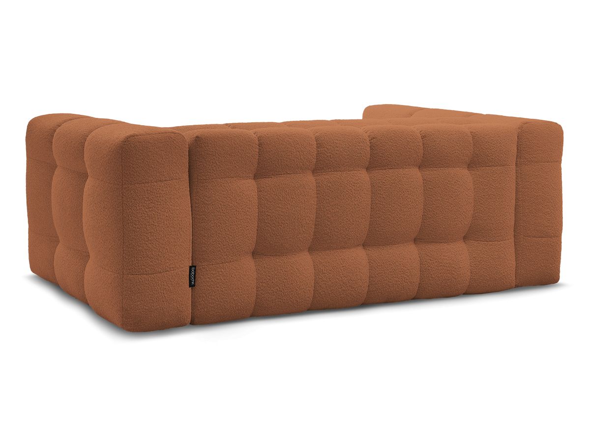 Canapé droit convertible 3 places CLOUD tissu bouclette