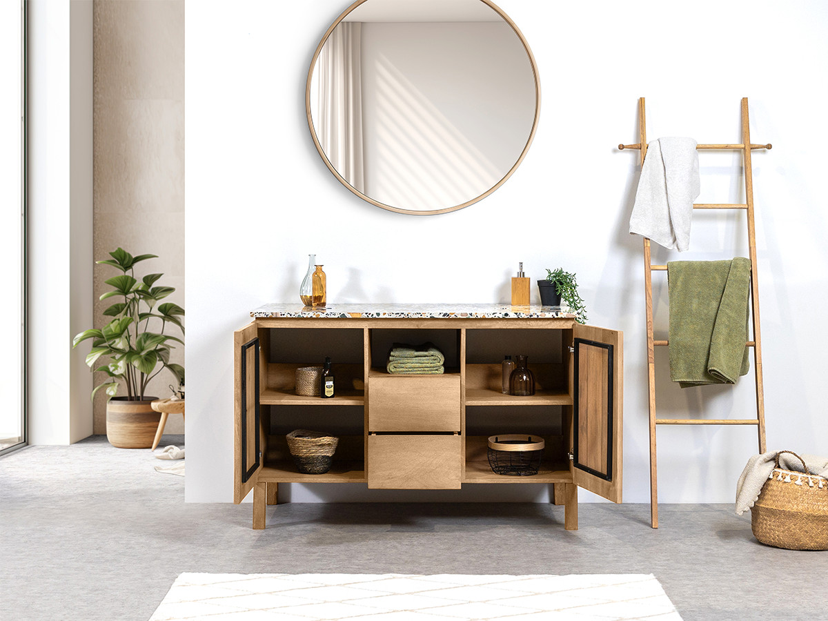 Badkamermeubel 120 cm BARBARA terrazzo