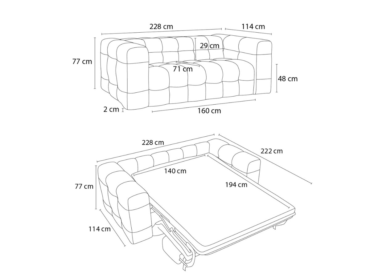 Canapé d'angle fixe EVEREST tissu chiné - Orange - Angle droit - 10 coussins