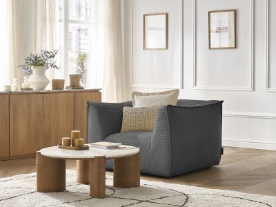 Fauteuil GIORGIA velours côtelé
