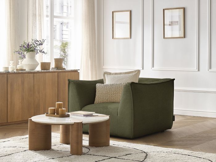 Fauteuil GIORGIA velours côtelé