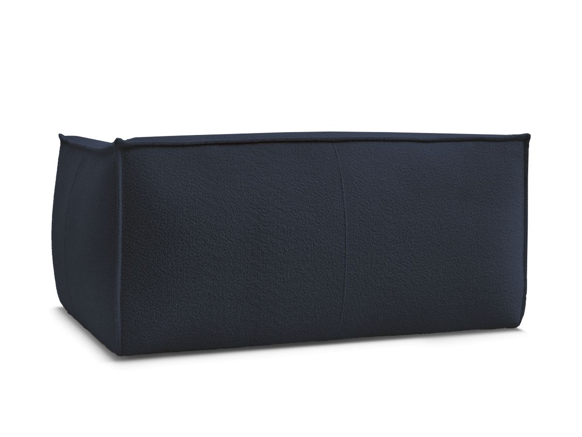 Canapé d'angle fixe EVEREST tissu chiné - Orange - Angle droit - 10 coussins