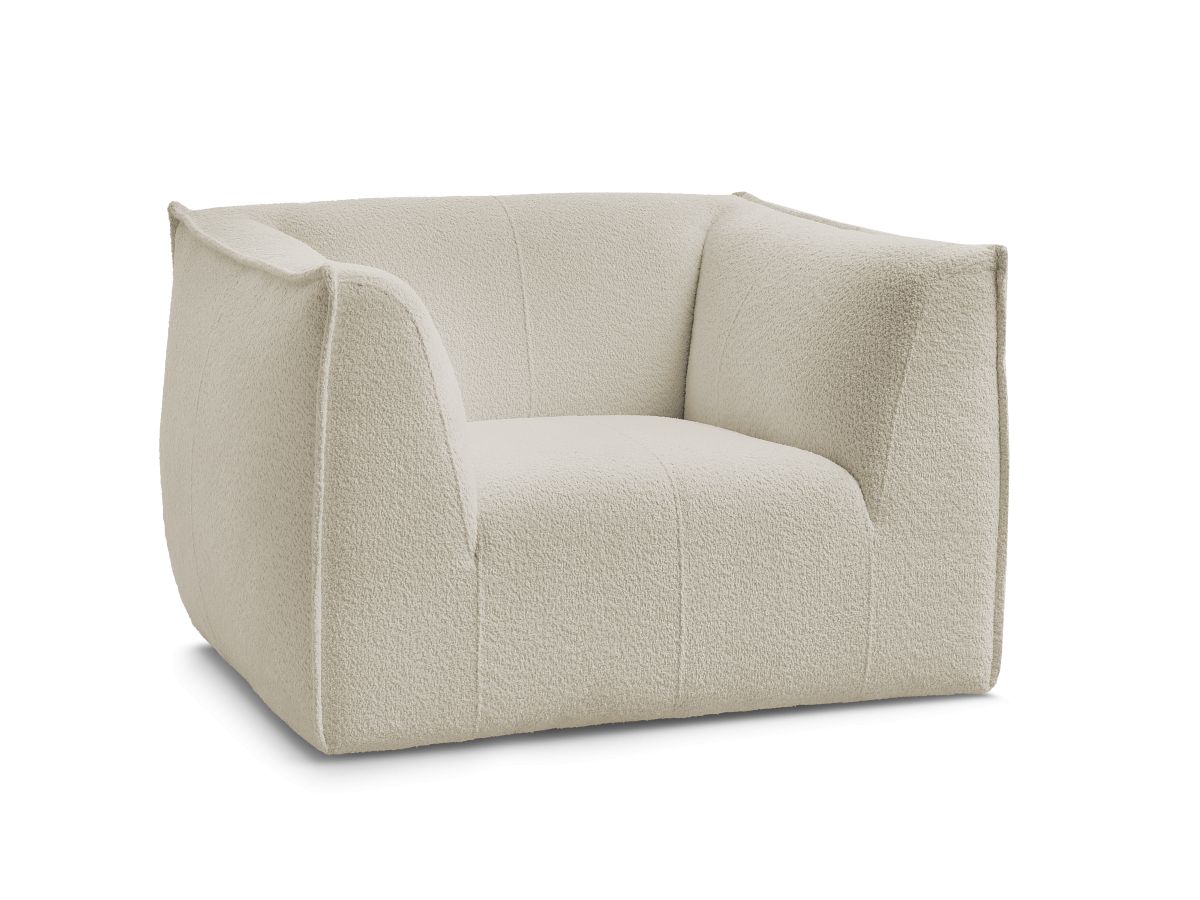 Fauteuil GIORGIA tissu bouclette