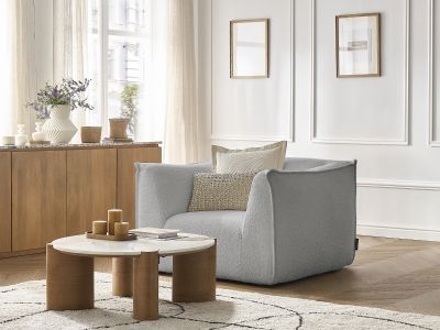 Fauteuil GIORGIA tissu bouclette