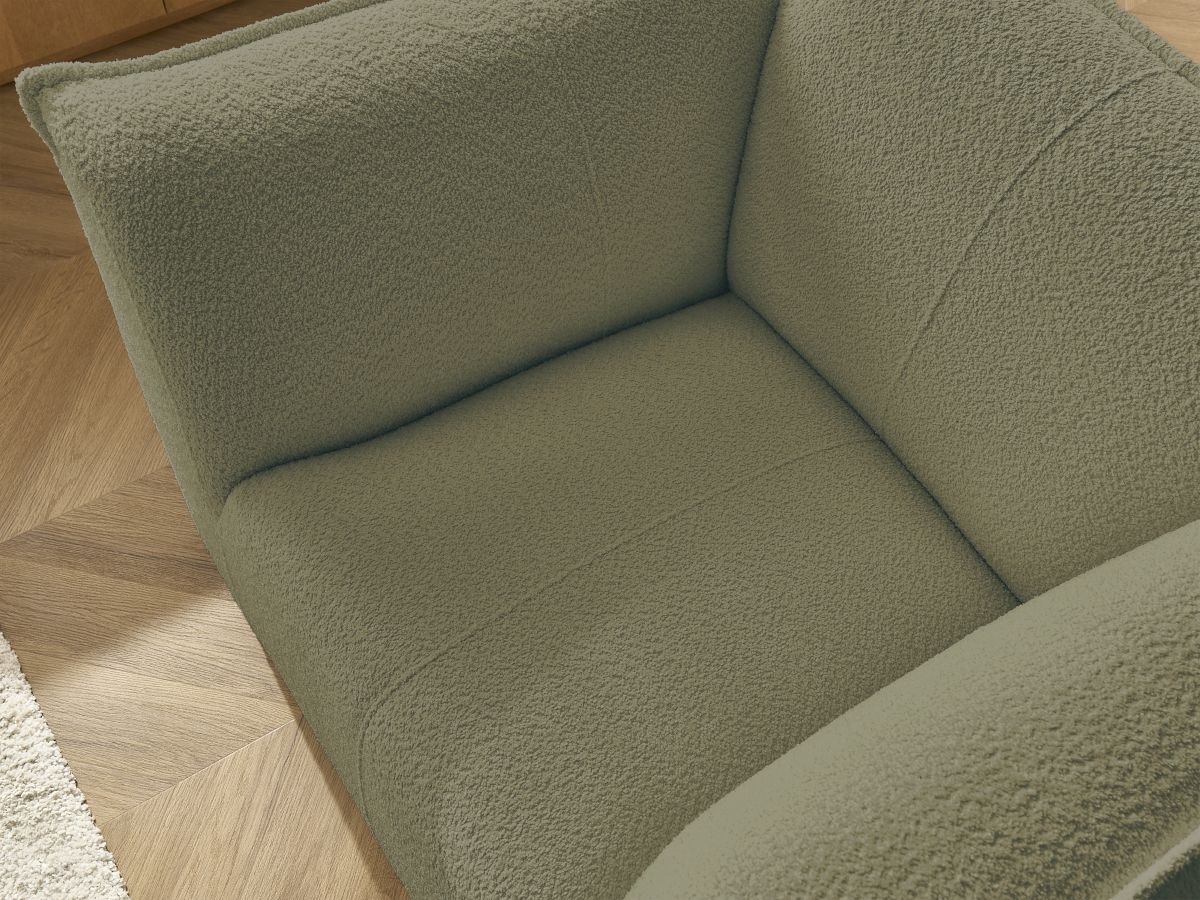 Fauteuil GIORGIA tissu bouclette