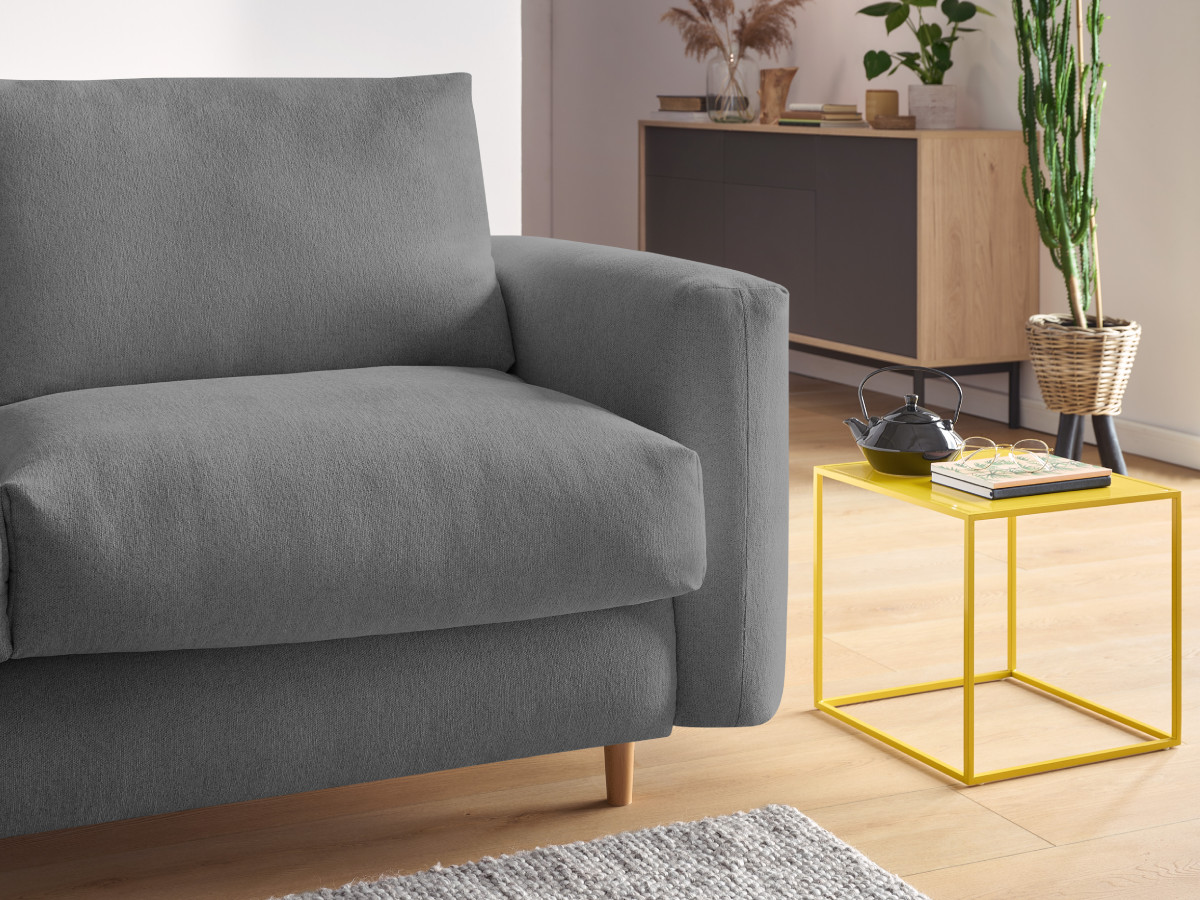 COCOONE omvormbare rechte bank met express-opening in gemêleerde stof