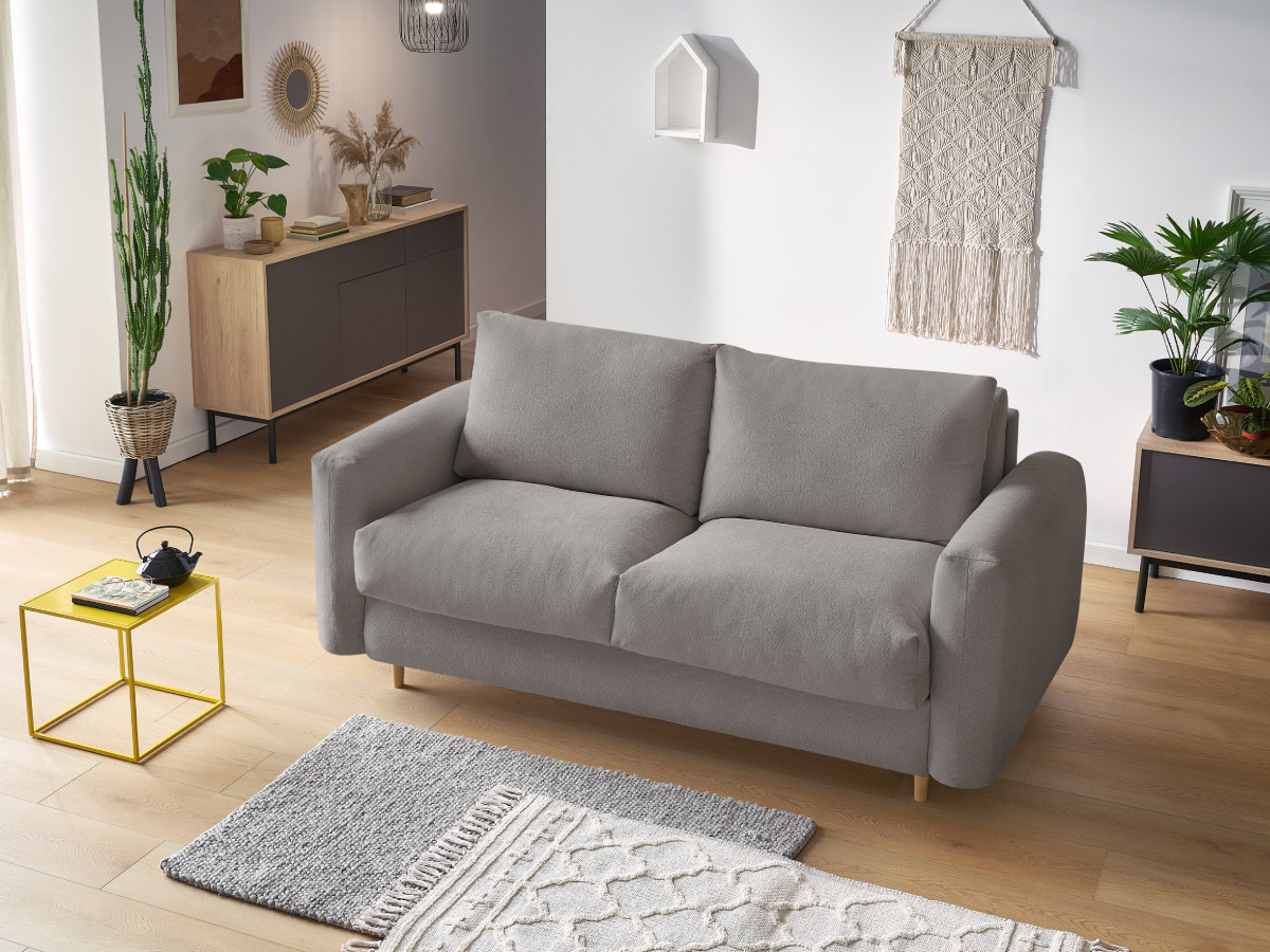COCOONE omvormbare rechte bank met express-opening in gemêleerde stof