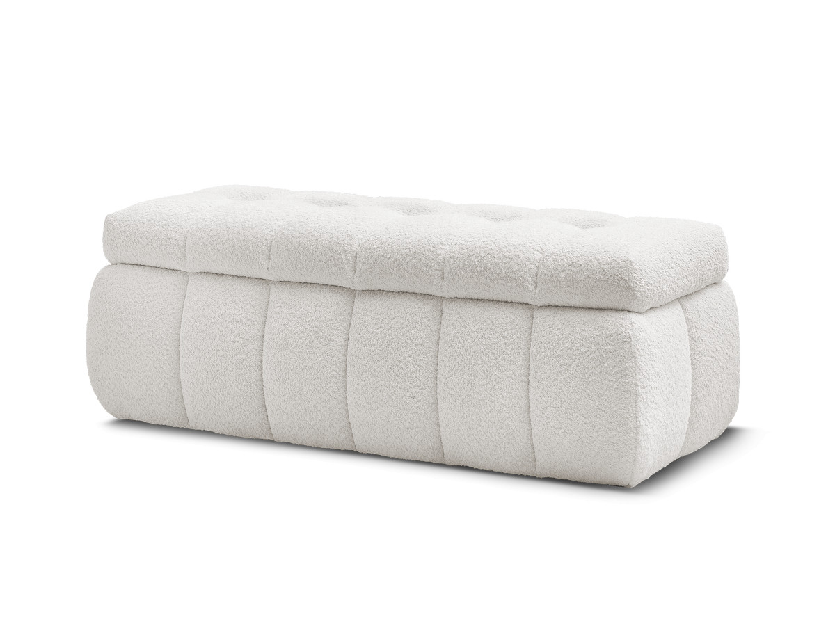 Bout de lit MONT-BLANC tissu bouclette