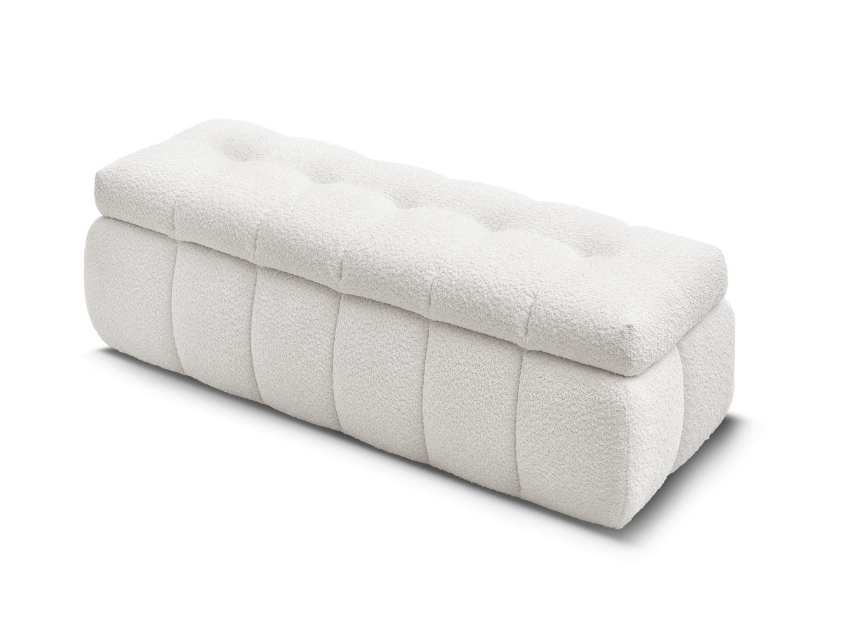 Bout de lit MONT-BLANC tissu bouclette