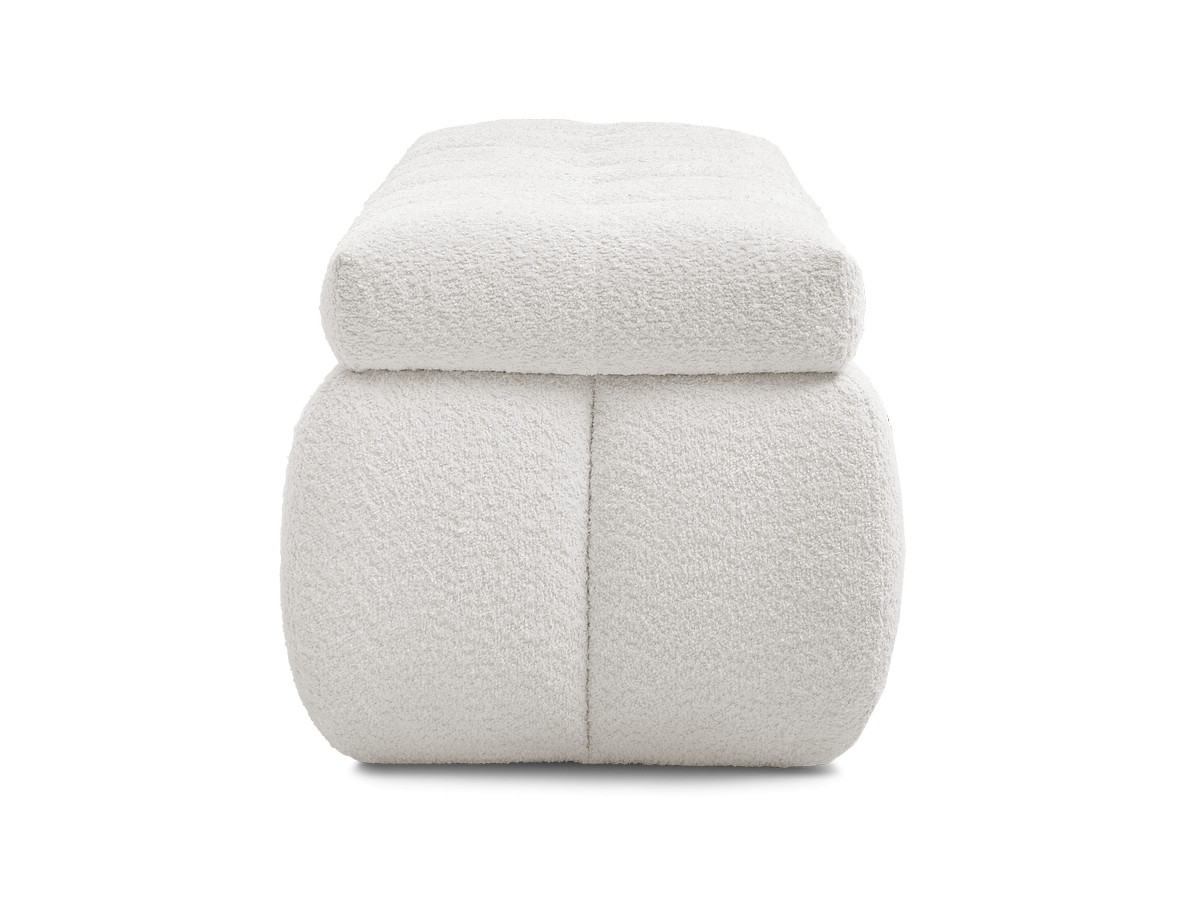 Bout de lit MONT-BLANC tissu bouclette