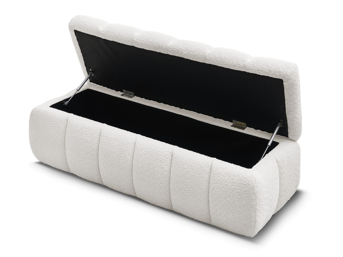 Bout de lit MONT-BLANC tissu bouclette