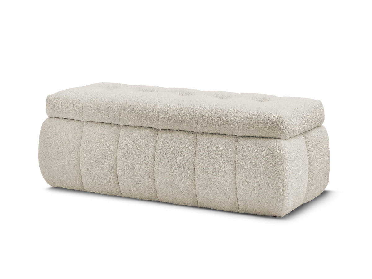 Bout de lit MONT-BLANC tissu bouclette