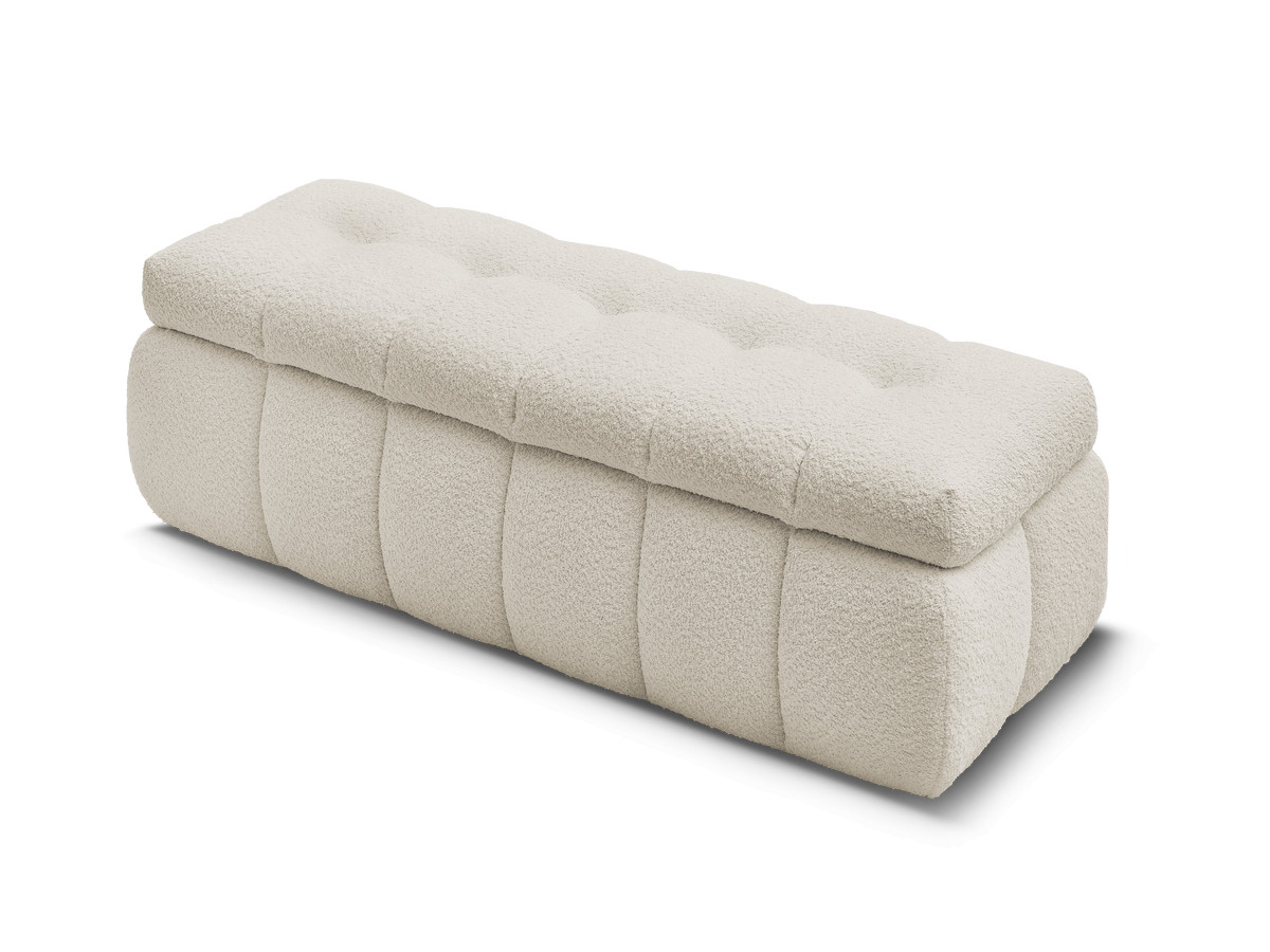 Bout de lit MONT-BLANC tissu bouclette