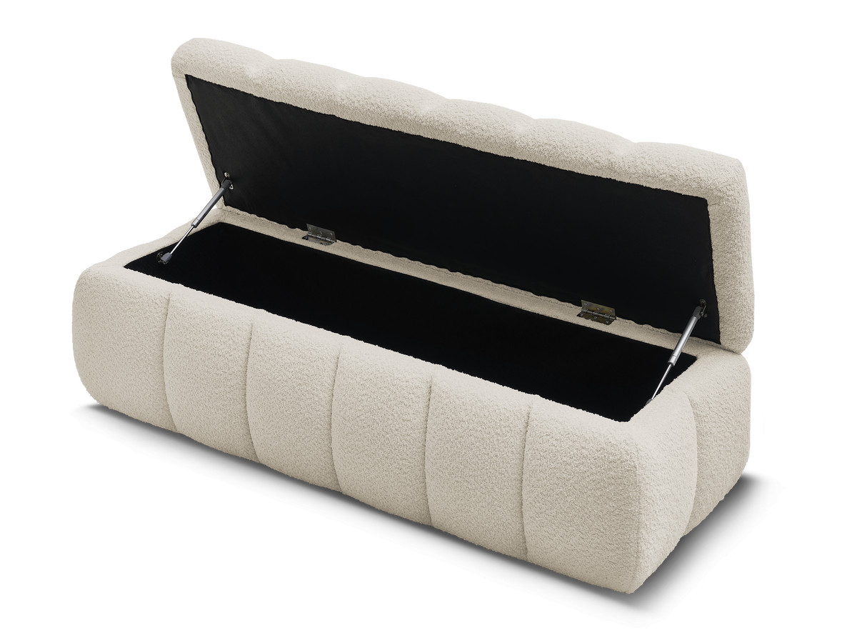 Bout de lit MONT-BLANC tissu bouclette